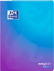 Oxford EasyBook Fusion – Cahier polypro – 24 × 32 cm – 96 pages – grands carreaux (Seyès) – bleu - disponible dans différentes couleurs