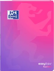 Oxford EasyBook Fusion – Cahier polypro – 24 × 32 cm – 96 pages – grands carreaux (Seyès) – rose - disponible dans différentes couleurs