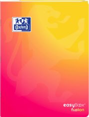 Oxford EasyBook Fusion – Cahier polypro – 24 × 32 cm – 96 pages – grands carreaux (Seyès) – orange - disponible dans différentes couleurs