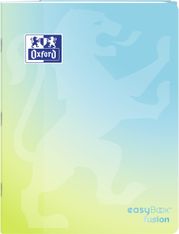 Oxford EasyBook Fusion Pastel – Cahier polypro – 24 × 32 cm – 96 pages – grands carreaux (Seyès) – Bleu
