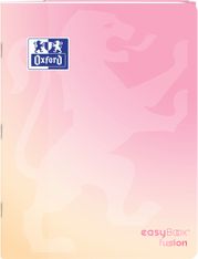 Oxford EasyBook Fusion Pastel – Cahier polypro – 24 × 32 cm – 96 pages – grands carreaux (Seyès) – Rose