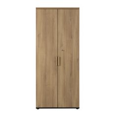 Armoire haute ITALIC - Corps anthracite - Dessus et portes imitation Chêne du bocage