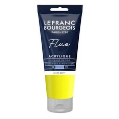 Lefranc Bourgeois – Peinture Acrylique Fine - 80 ml - Jaune Fluo