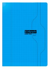 Calligraphe 7000 - Cahier polypro - 21 x 29,7 cm - 48 pages - grands carreaux (Seyes) - bleu