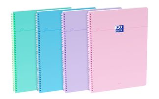 Oxford Smart Flex Ring – Cahier  21 × 29,7 cm – 100 pages – petits carreaux – coloris assortis