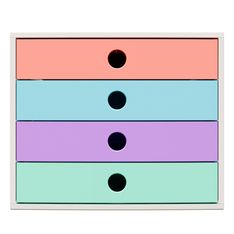 Exacompta - Module de classement FiliBox 4 tiroirs Candy Tidy  - 348x284x234 mm