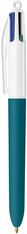 BIC - Stylo Bille 4 Couleurs Eco Ocean Depth - Pointe 1 mm