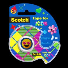 Scotch - Dévidoir adhésif Kids Invisible - 19 mm x 15 m - blister