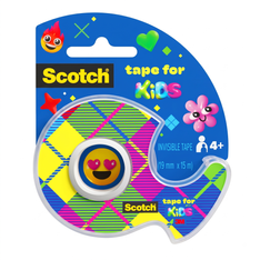  Scotch - Dévidoir adhésif Kids Invisible - 19 mm x 15 m - blister