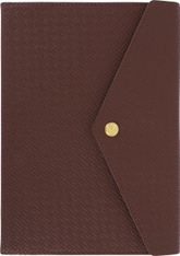 Agenda Sintra - la semaine sur 1 page et une page de note - 15,5 x 21,5 cm - marron - Oberthur