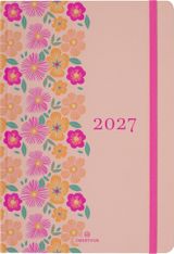 Agenda Anahita - 1 semaine sur 2 pages - 17 x 24,5 cm - pêche - Oberthur