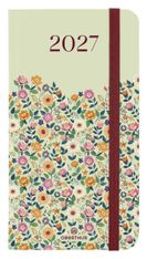 Agenda Anahita - 1 semaine sur 2 pages - 9,5 x 17,5 cm - vert clair - Oberthur