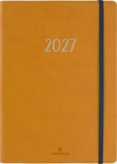 Agenda My Hello - 1 semaine sur 2 pages - 15,5 x 21,5 cm - moutarde - Oberthur