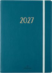 Agenda My Hello - 1 semaine sur 2 pages - 15,5 x 21,5 cm - bleu canard - Oberthur
