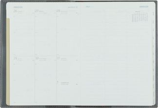 Recharge agenda - la semaine sur 1 page et une page de note - 14,9 x 21 cm - Oberthur