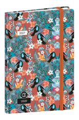 Quo Vadis - Agenda - Ministre - Semainier Planning - Français - Catalina Estrada - Toucan - 14 mois de décembre à janvier - 16x24 cm - Papier Clairefontaine blanc - Fabrication française