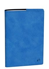Quo Vadis - Agenda avec répertoire - Affaires - Semainier Planning - Français - Bergame - Bleu - 14 mois de décembre à janvier - 10x15 cm - Papier Clairefontaine blanc - Fabrication française