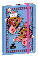 Quo Vadis - Agenda - Affaires - Semainier Planning - Français - Catalina Estrada - Tigre - 14 mois de décembre à janvier - 10x15 cm - Papier Clairefontaine blanc - Fabrication française