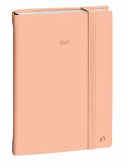 Quo Vadis - Agenda - Daily 21 Color - Journalier - Multilingue - Pastel - Orange - 12 mois de janvier à décembre - 15x21 cm - Papier Clairefontaine blanc - Fabrication française