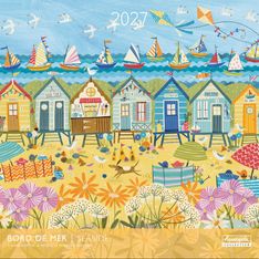 Calendrier mensuel 30X30cm BORD DE MER - 16 mois Aquarupella