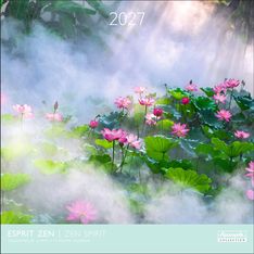 Calendrier mensuel 30X30cm ESPRIT ZEN - 16 mois Aquarupella