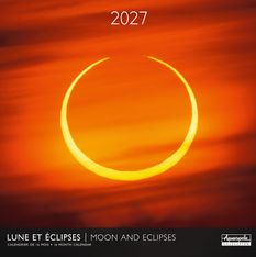 Calendrier mensuelL 30X30cm LUNE ET ECLIPSES - 16 mois Aquarupella