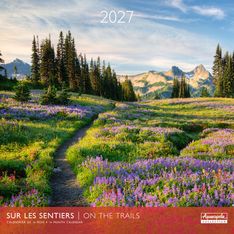 Calendrier mensuel 30X30cm SUR LES SENTIERS - 16 mois Aquarupella