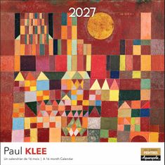 Calendrier mensuel 30X30cm KLEE PAUL  - 16 mois Aquarupella 