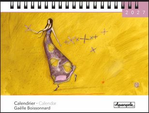 Calendrier chevalets mensuel 18X13,5cm GB - SOURIRE DU VENT  