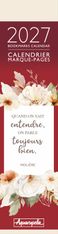 Calendrier marque-pages mensuel 4X16cm CITATIONS ILLUSTRATIONS 