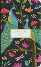 Agenda semaine 10X16cm PAONS - 12 mois Aquarupella