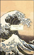 Agenda semaine 13X21cm HOKUSAI - 12 mois Aquarupella 
