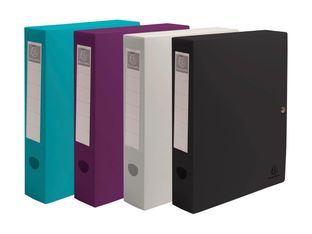 Exacompta - Boîte de classement - dos : 80 mm - A4 - disponible dans différentes couleurs