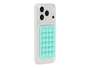 Bigben -Support de téléphone portable  à ventouse - double face - vert
