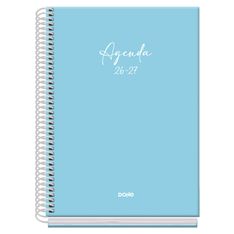 Agenda escolar espiral semana vista azul Serenity 150 x 210 mm