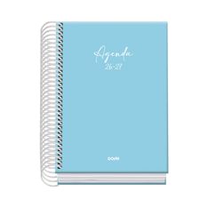 Agenda escolar espiral día página azul Serenity 120 x 170 mm