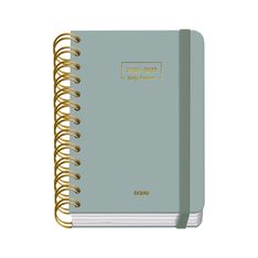 Agenda escolar Wire-O día página verde 120 x 170 mm