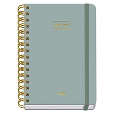 Agenda escolar Wire-O día página verde 150 x 210 mm