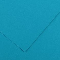 CANSON - 25 Feuilles Iris Vivaldi 50 x 65 cm - 120 g - Bleu Primaire