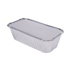 Barquettes Aluminium avec Couvercles - 1 L - 218 x 114 x 60 mm - Lot de 100