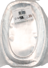 Lot de 10 Plats de Présentation Aluminium Plissé - 351 x 243 mm