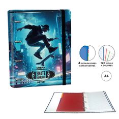 Carpeta Ringbook A4 - Skateboard