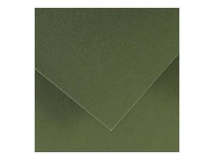 Canson Iris Vivaldi - Papier - 500 x 650 mm - 25 feuilles - vert kaki - 185 g/m²