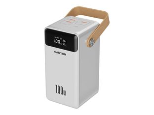 Canyon OnPower 610 - Batterie externe - 60000 mAh - 100 Watt - 6 connecteurs de sortie (3 x USB-C, 3 x USB Type A)
