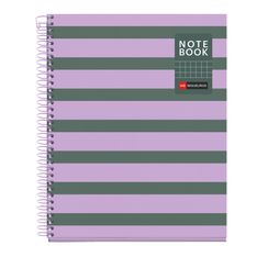 Miquelrius Notebook Between the lines - Cahier à spirale - A5 - 80 feuilles - petits carreaux (5x5 mm) - cendre