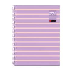 Miquelrius Notebook Between the lines - Cahier à spirale - A4 - 80 feuilles - petits carreaux (5x5 mm) - mauve