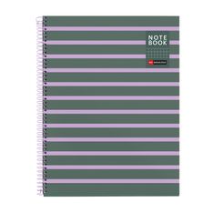 Miquelrius Notebook Between the lines - Cahier à spirale - A4 - 80 feuilles - petits carreaux (5x5 mm) - cendre