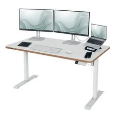 Bureau Leitz - Bureau assis-debout - réglage électrique - L140 - blanc