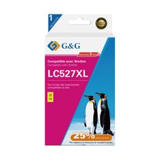 Cartouche compatible Brother LC527XL - Jaune - G&G