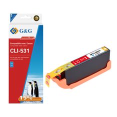 Cartouche compatible Canon CLI-531 - cyan - G&G